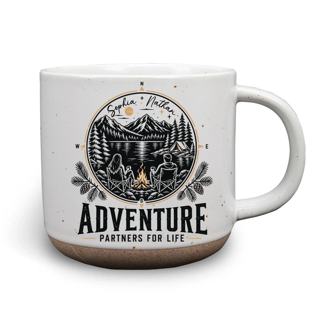 Custom Anniversary Keepsake Gifts For Couple • Adventure Is Better Together - Personalized Pottery Mug