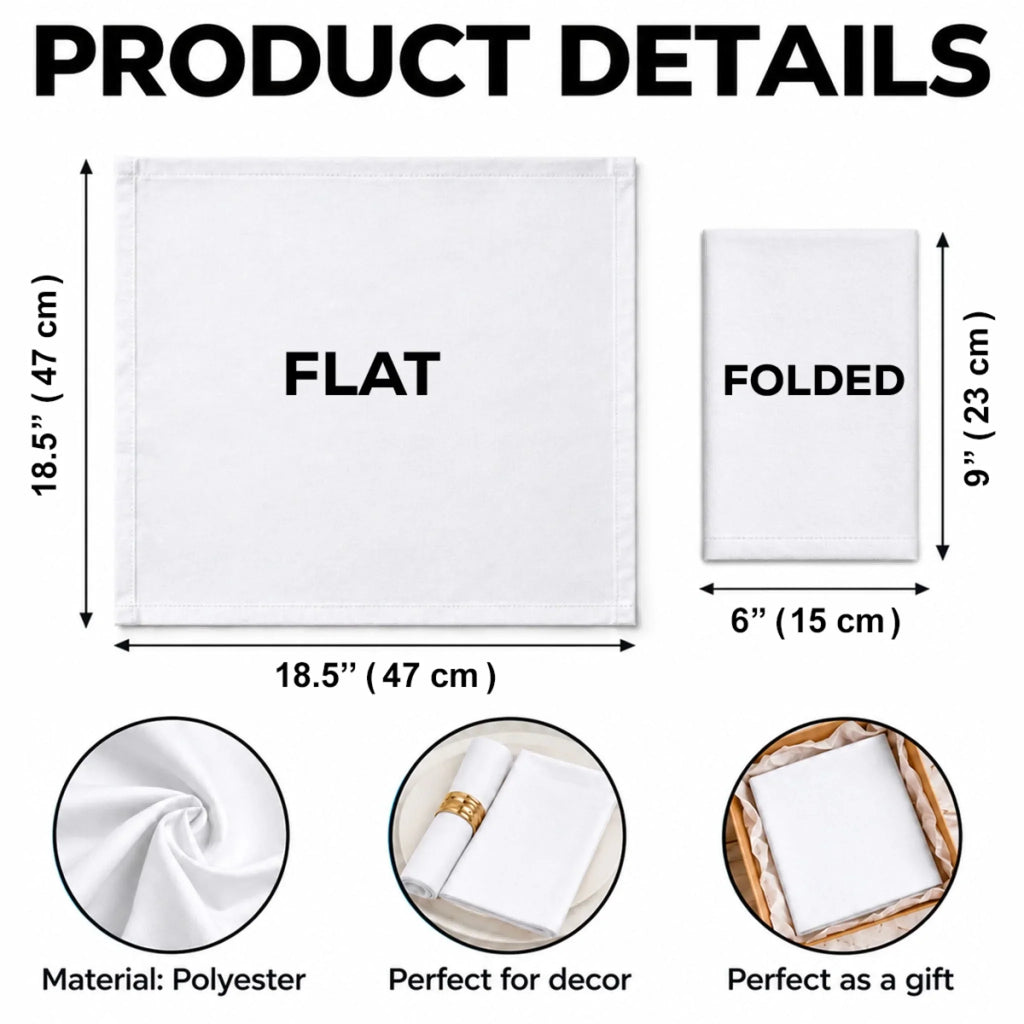Christmas Letters - Personalized Napkin