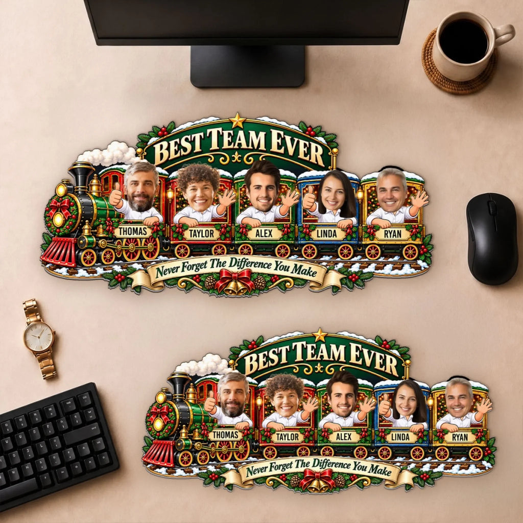 Makes The Dream Work - Personalized Custom Shape Desk Mat