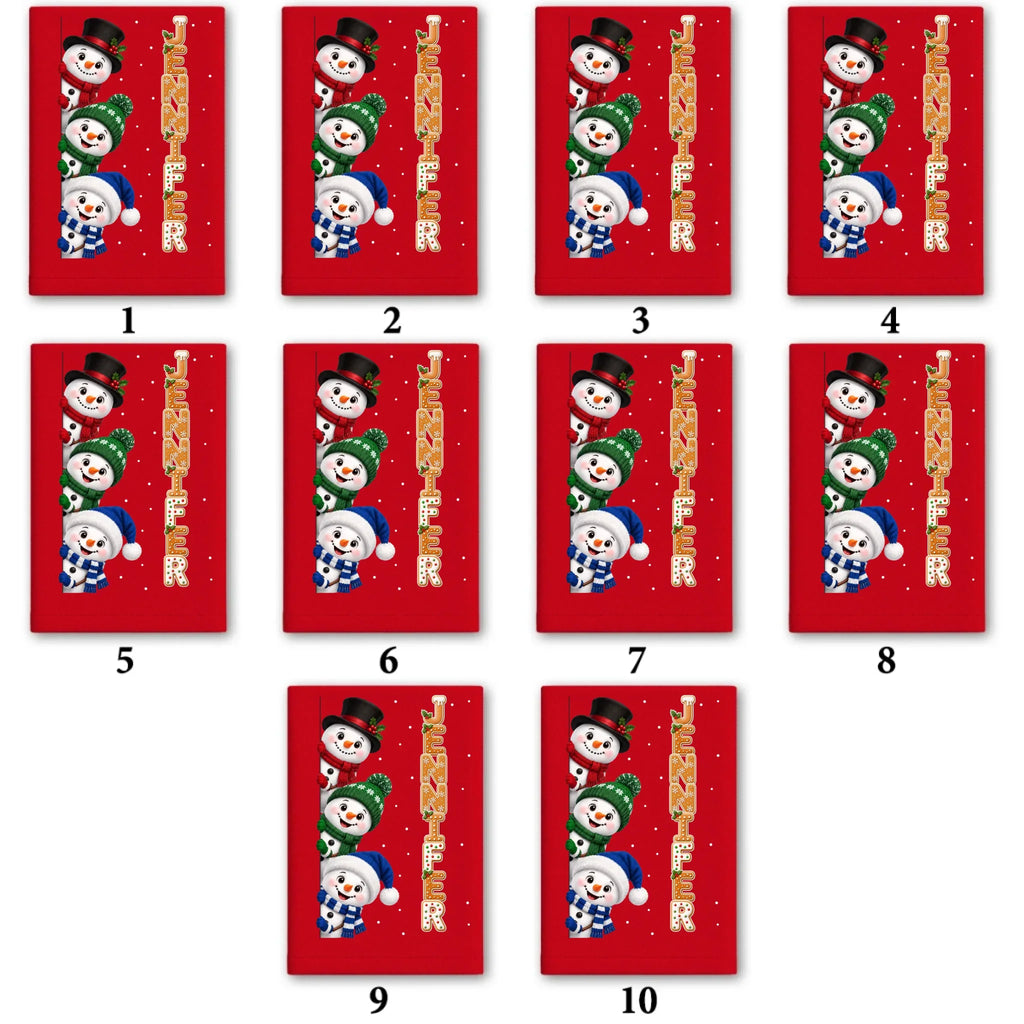 Christmas Letters - Personalized Napkin