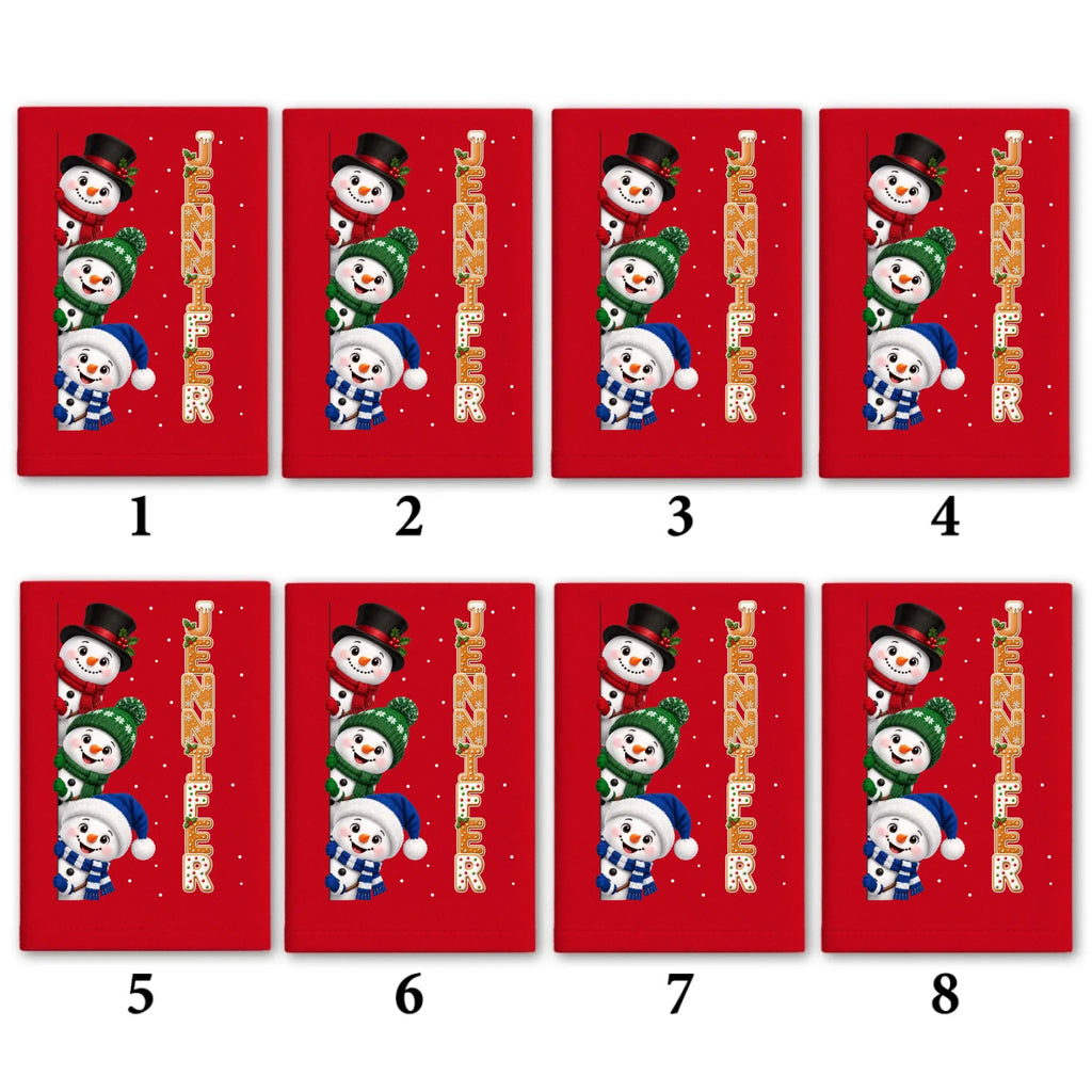 Christmas Letters - Personalized Napkin