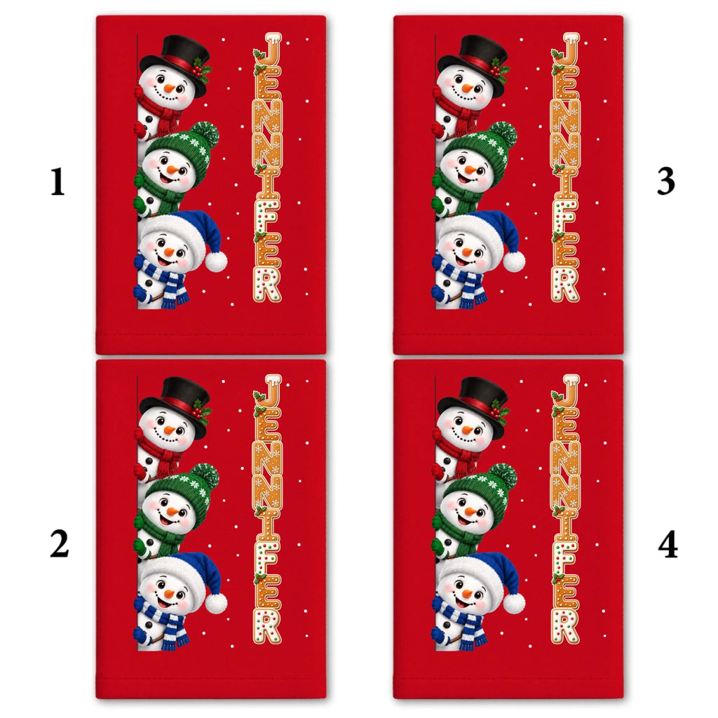 Christmas Letters - Personalized Napkin