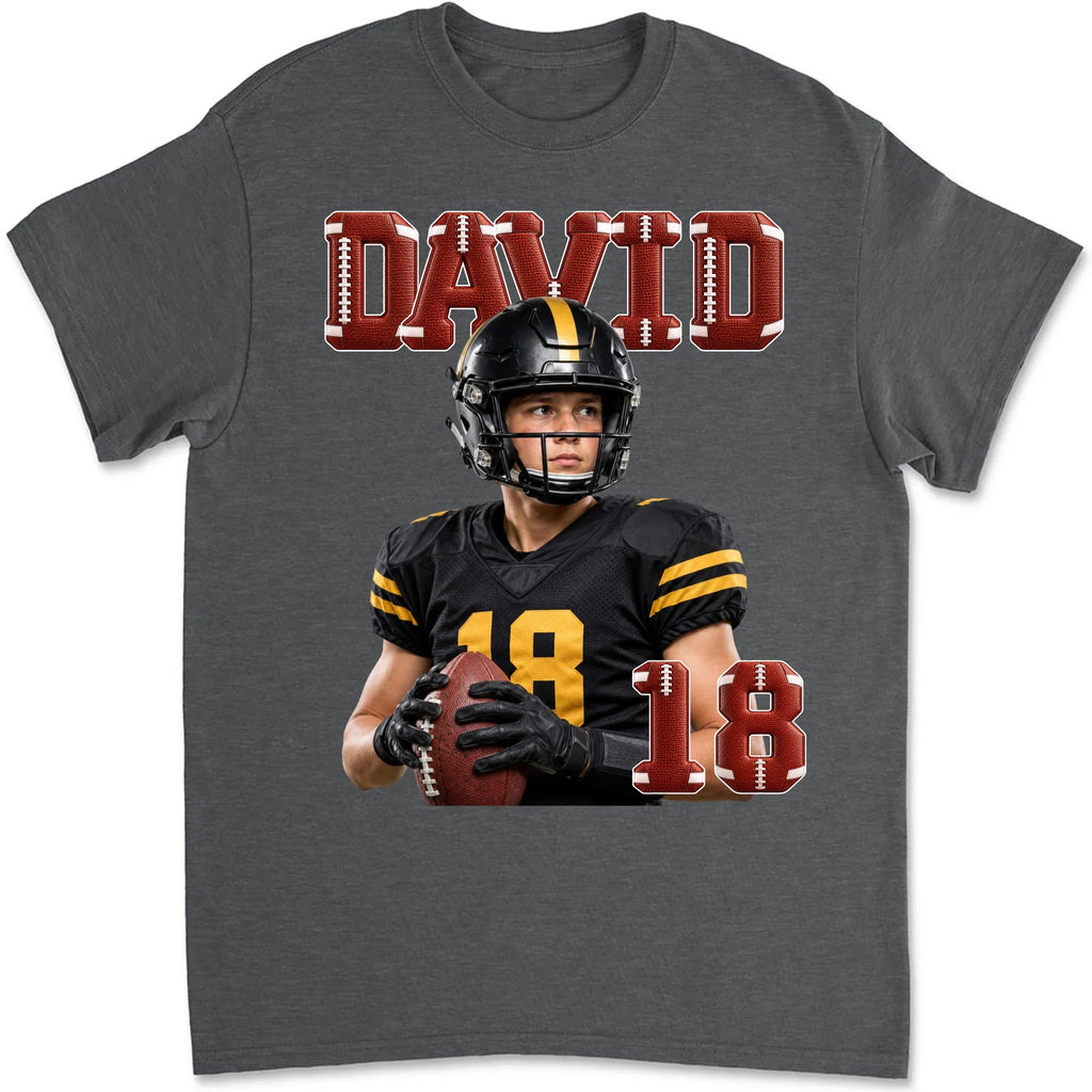 Custom Christmas & Birthday Keepsake Gift • Football Fan Crew - Personalized Shirt