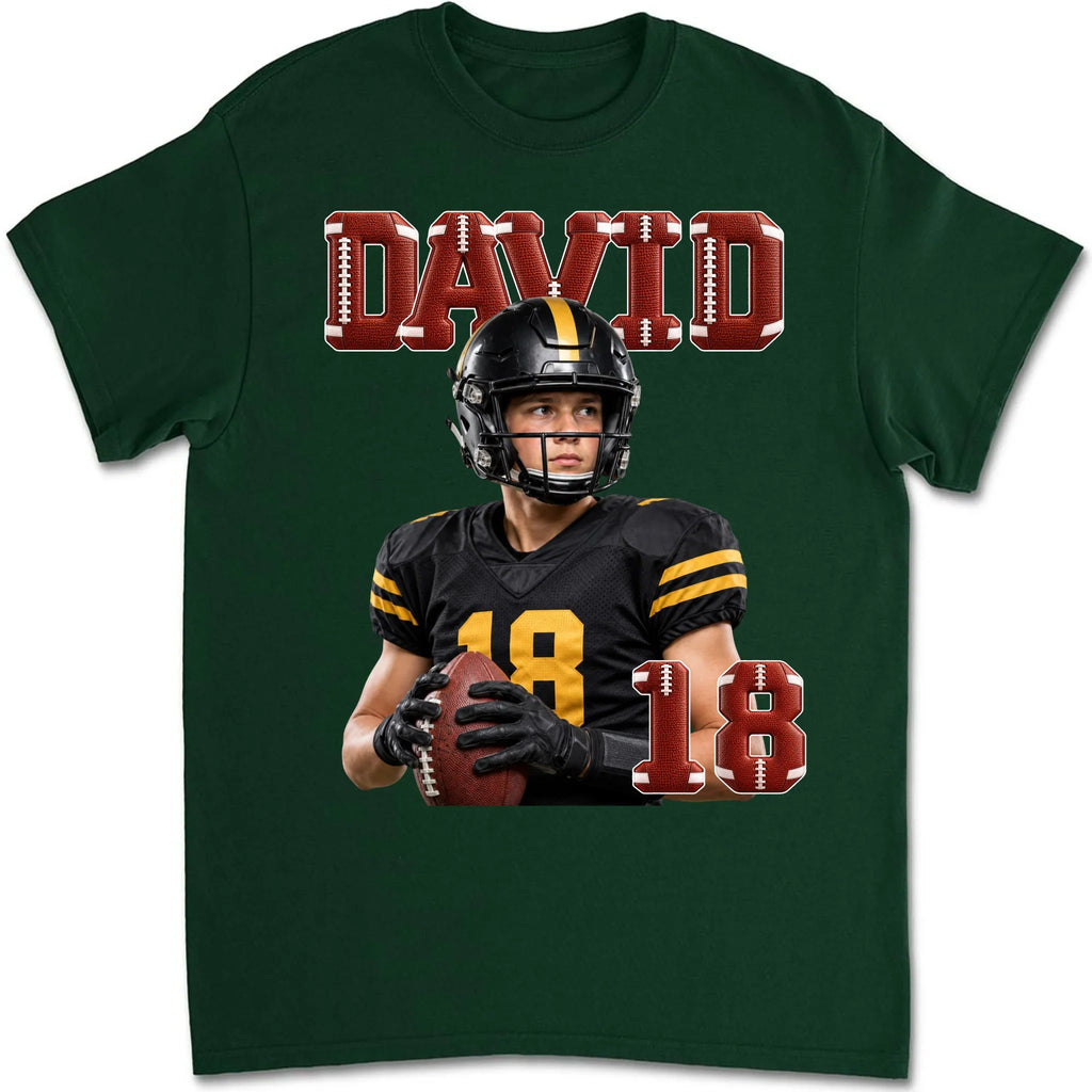 Custom Christmas & Birthday Keepsake Gift • Football Fan Crew - Personalized Shirt