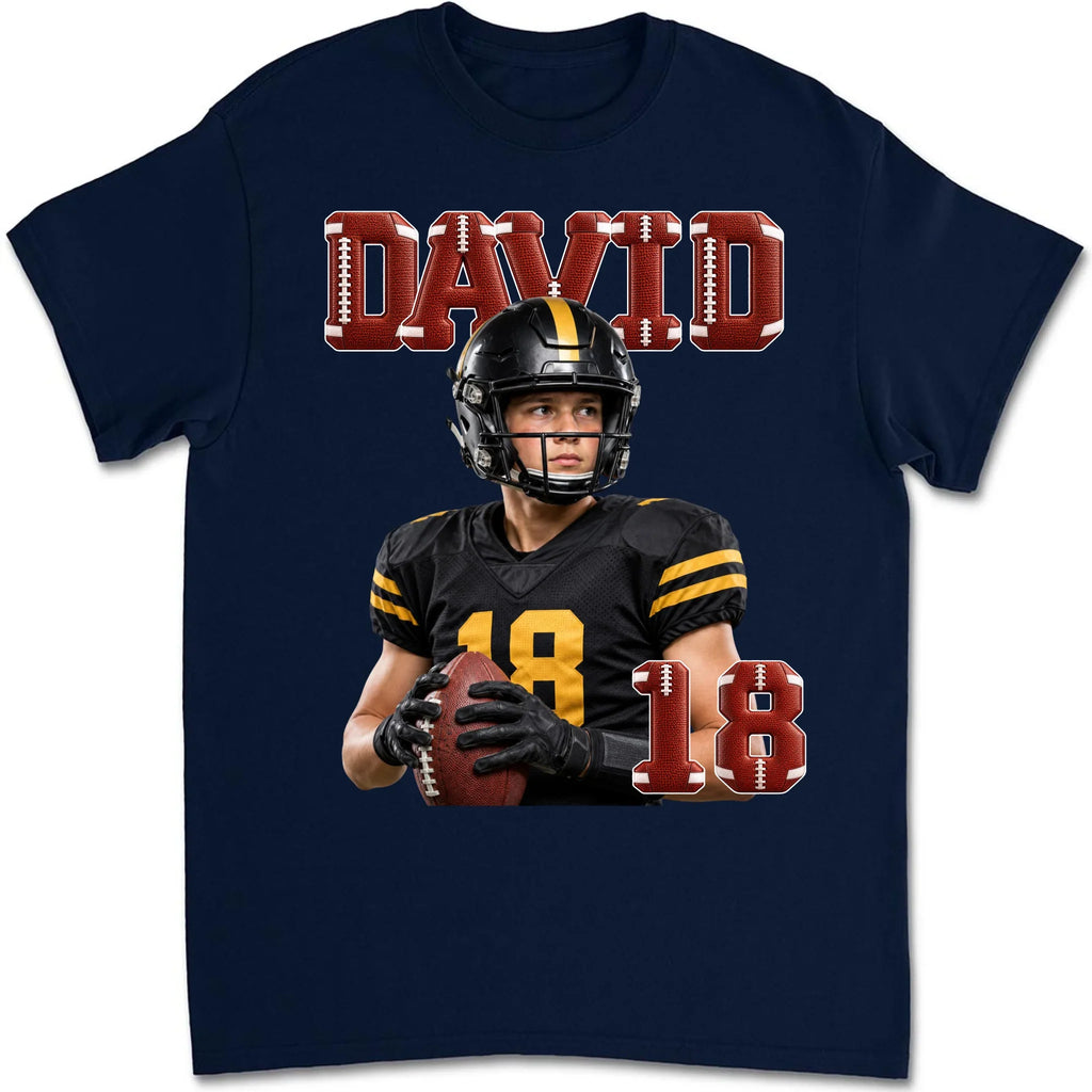 Custom Christmas & Birthday Keepsake Gift • Football Fan Crew - Personalized Shirt