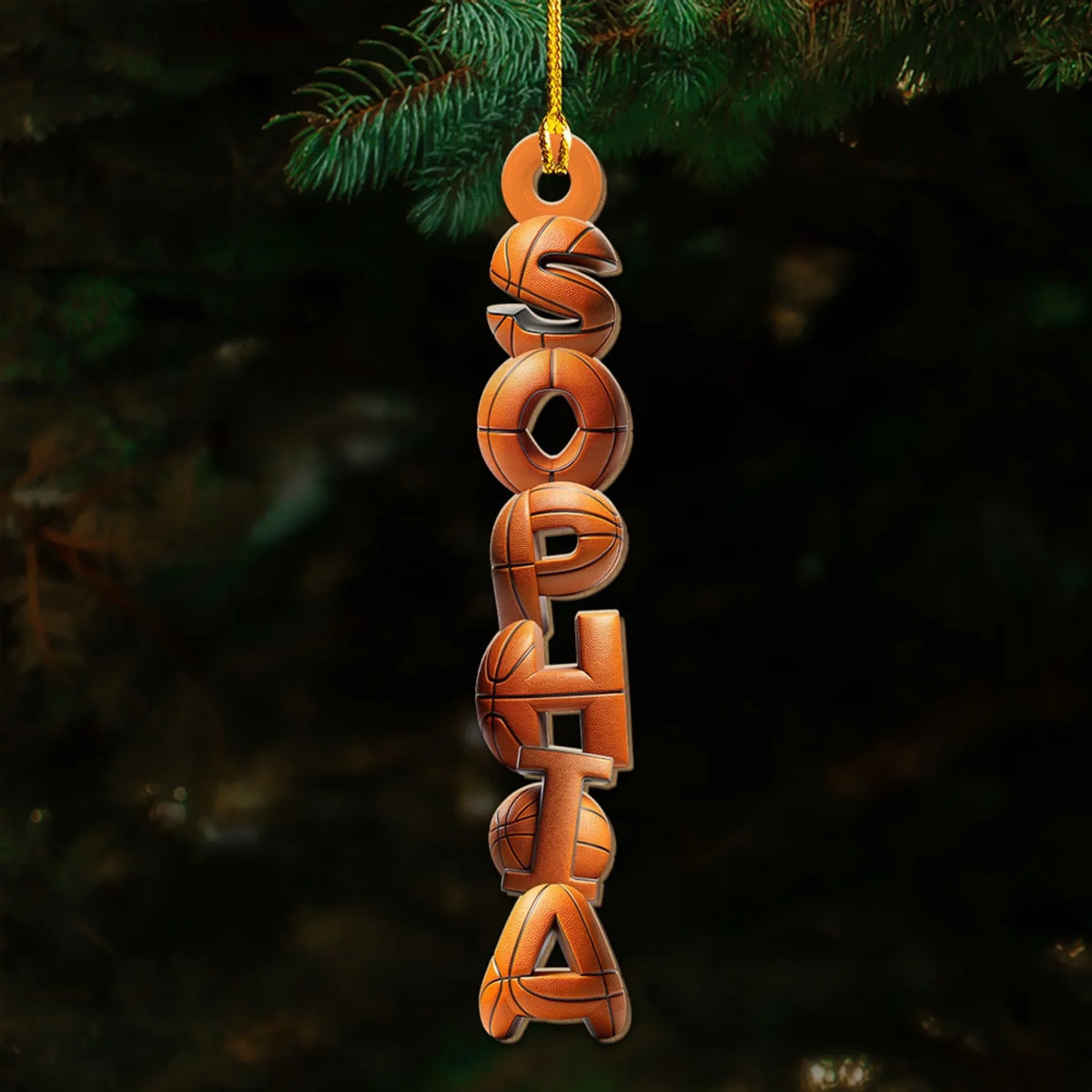Custom Family Ornament, Christmas Gift for Family Members •  Kids Hobbies - Personalized Wood Ornament