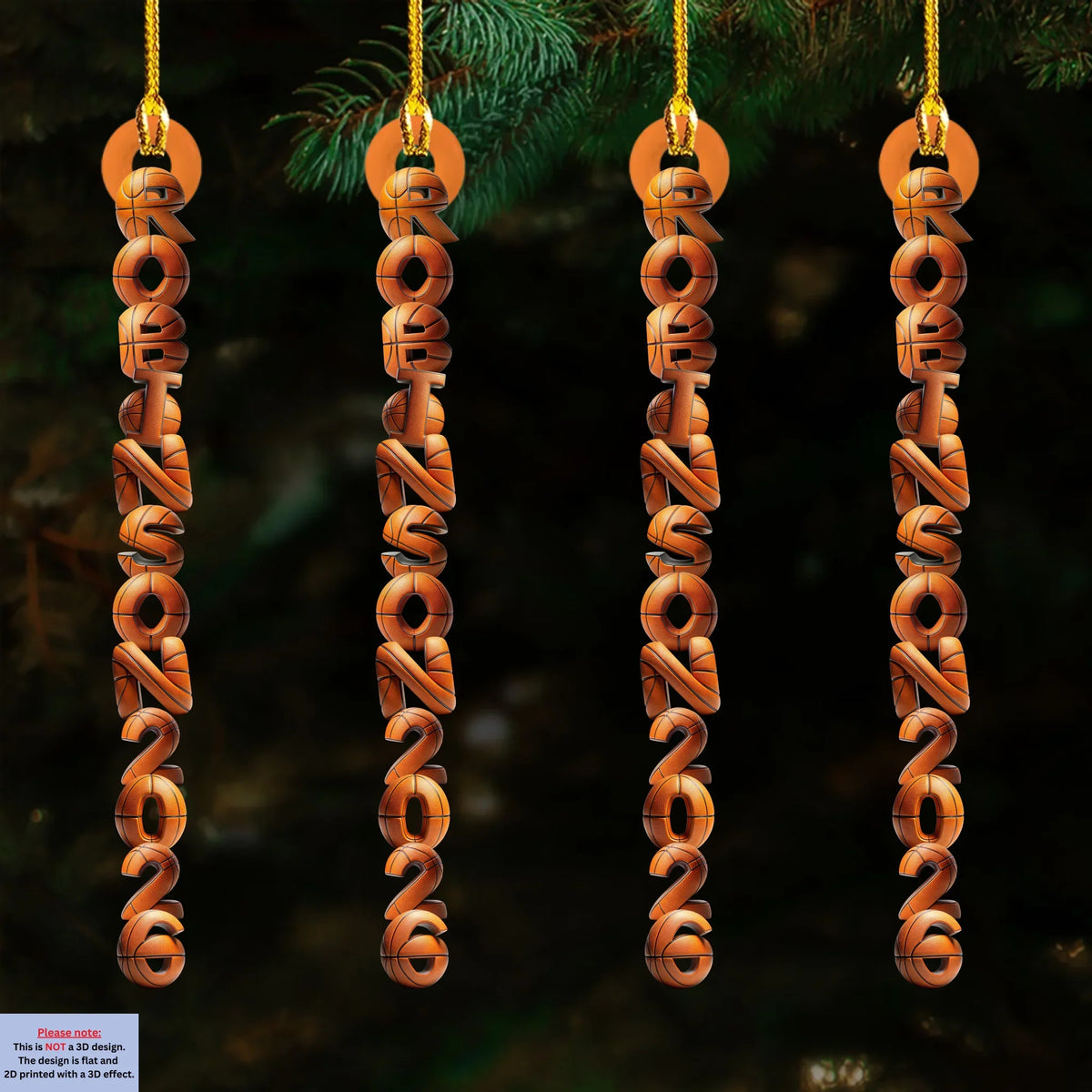 Custom Family Ornament, Christmas Gift for Family Members •  Kids Hobbies - Personalized Wood Ornament
