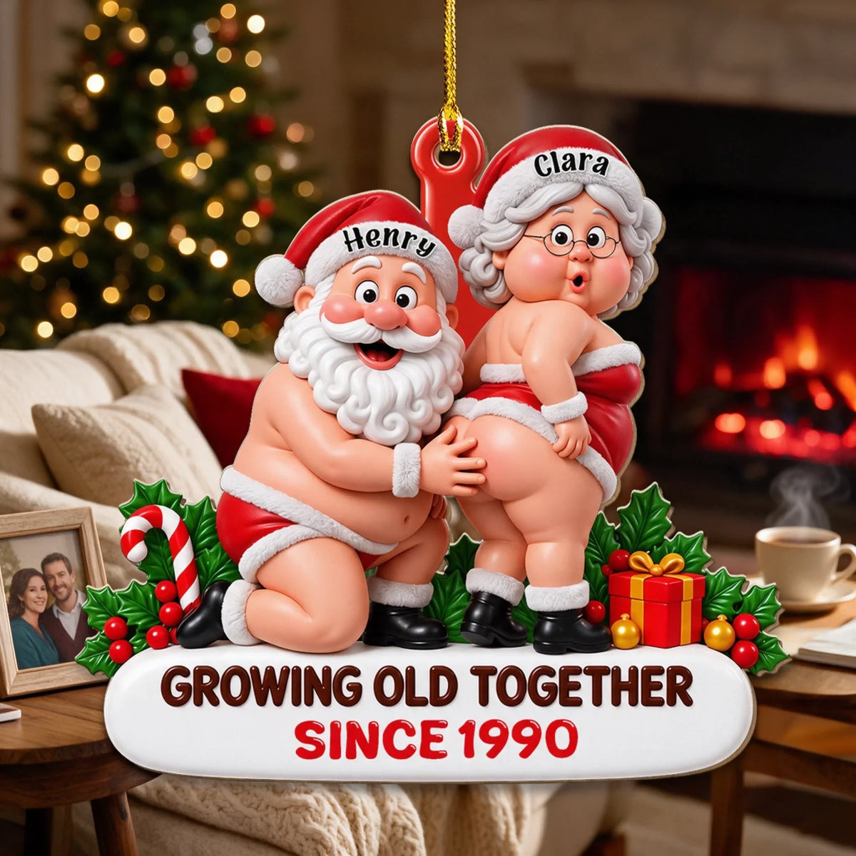 Still Hot Just More Tired - Personalized Custom 3D Effect Wood Ornament
