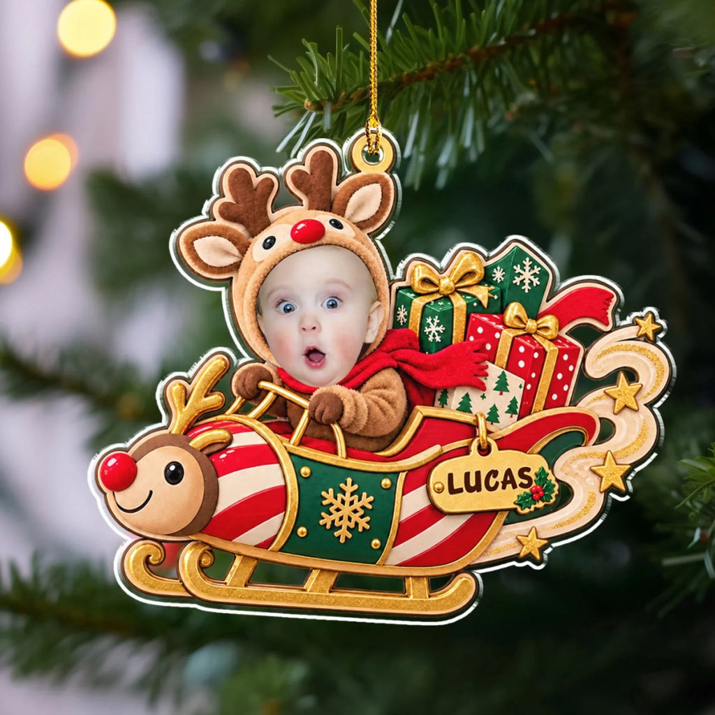 Custom Family Ornament, Christmas Gift for Family Members •  Holiday Smiles - Personalized Acrylic Ornament