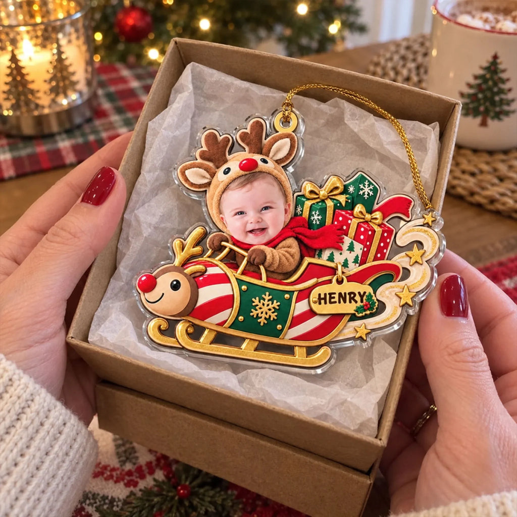 Custom Family Ornament, Christmas Gift for Family Members •  Holiday Smiles - Personalized Acrylic Ornament