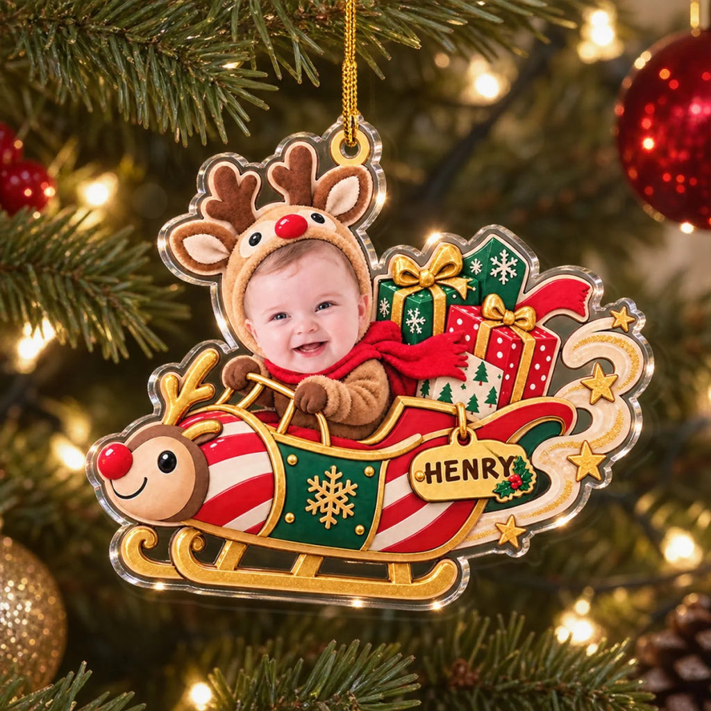 Custom Family Ornament, Christmas Gift for Family Members •  Holiday Smiles - Personalized Acrylic Ornament