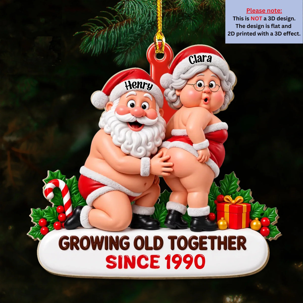 Still Hot Just More Tired - Personalized Custom 3D Effect Wood Ornament