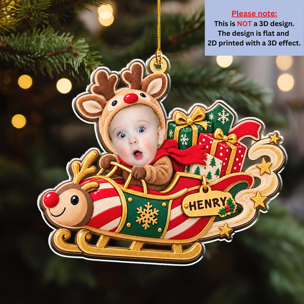 Custom Family Ornament, Christmas Gift for Family Members •  Holiday Smiles - Personalized Acrylic Ornament