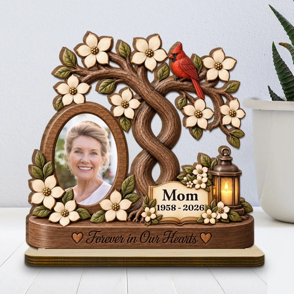 Always Part Of Me - Personalized 2-Layer Wood Plaque With Flat Base