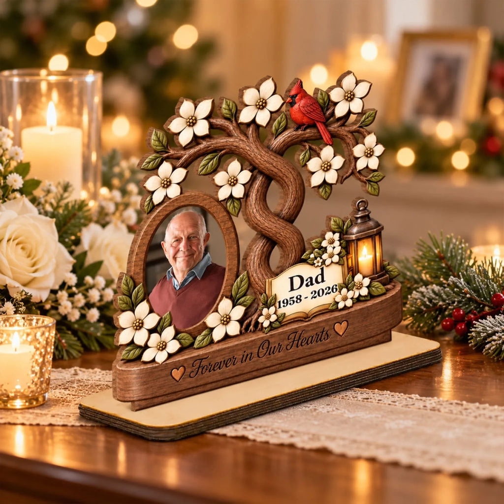 Always Part Of Me - Personalized 2-Layer Wood Plaque With Flat Base