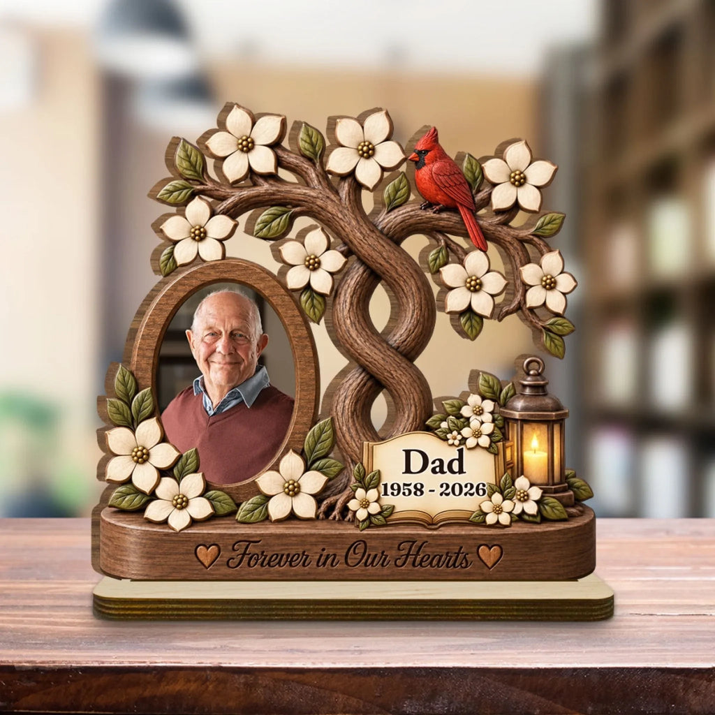Always Part Of Me - Personalized 2-Layer Wood Plaque With Flat Base
