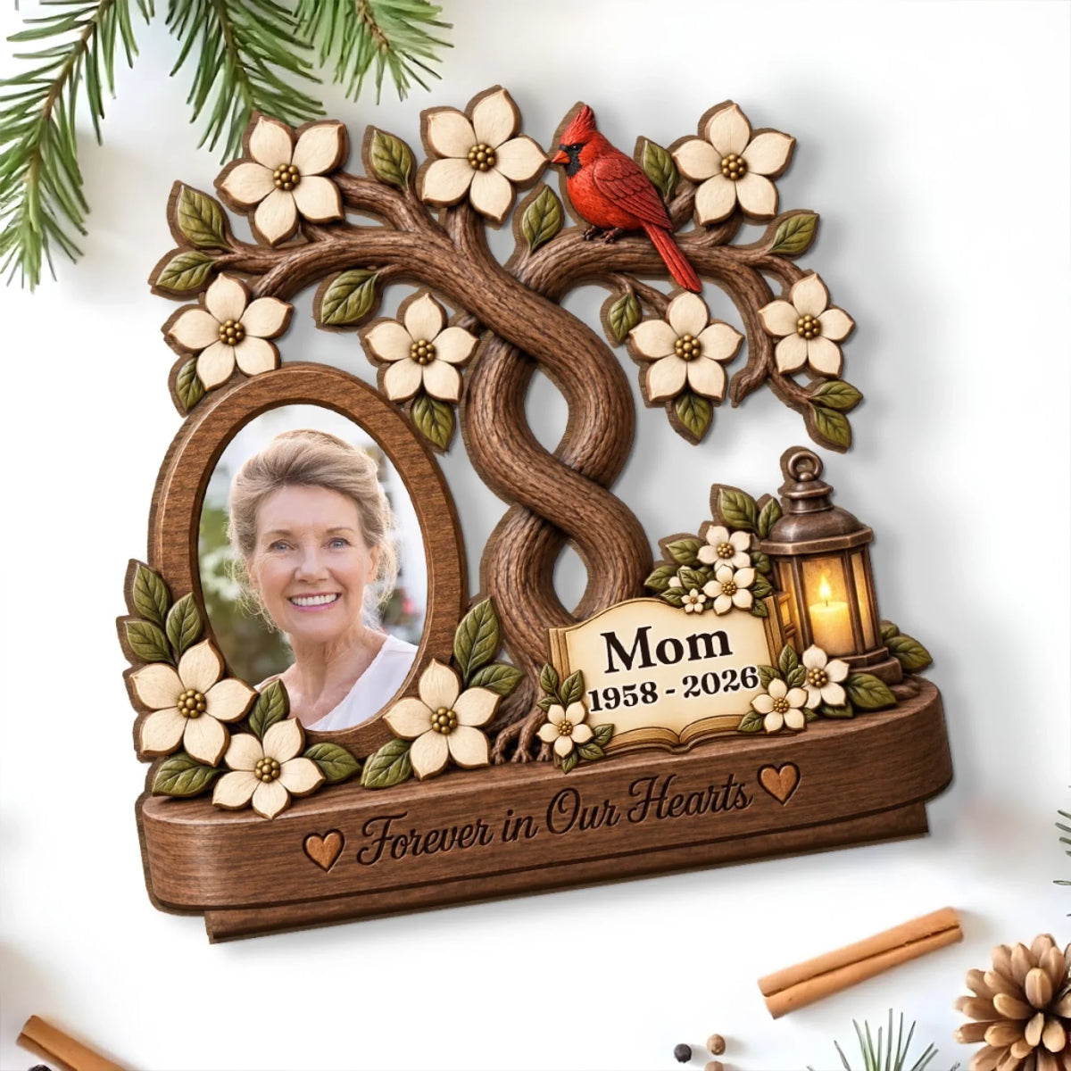 Always Part Of Me - Personalized 2-Layer Wood Plaque With Flat Base