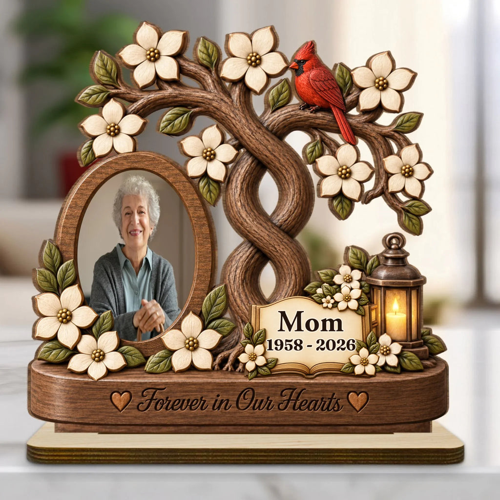 Always Part Of Me - Personalized 2-Layer Wood Plaque With Flat Base