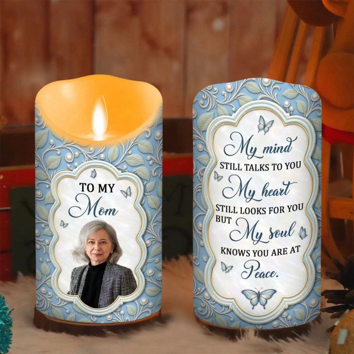 My Mind Still Talks To You - Personalized LED Candle