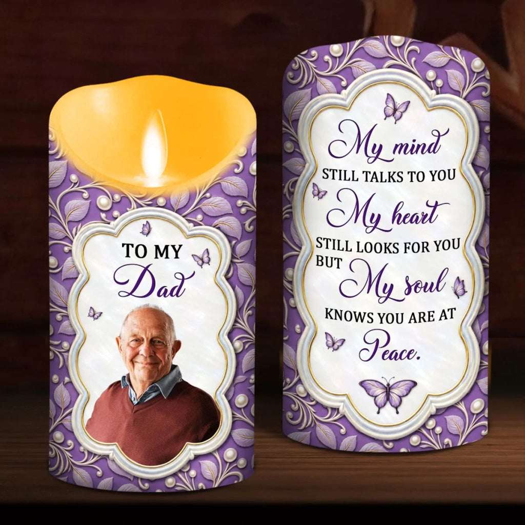 My Mind Still Talks To You - Personalized LED Candle