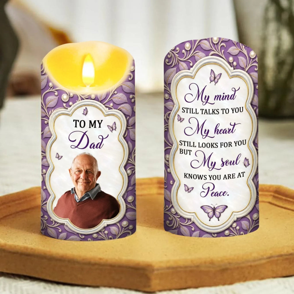 My Mind Still Talks To You - Personalized LED Candle