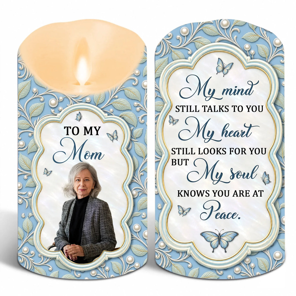 My Mind Still Talks To You - Personalized LED Candle
