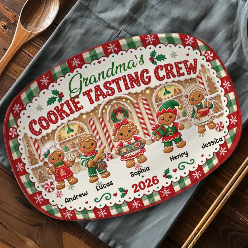 Gingerbread Crew - Personalized Platter