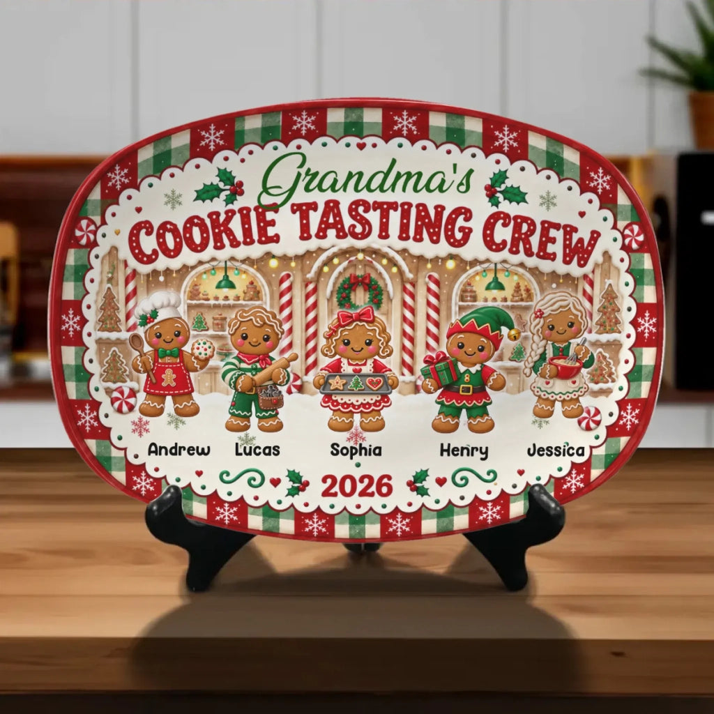 Gingerbread Crew - Personalized Platter