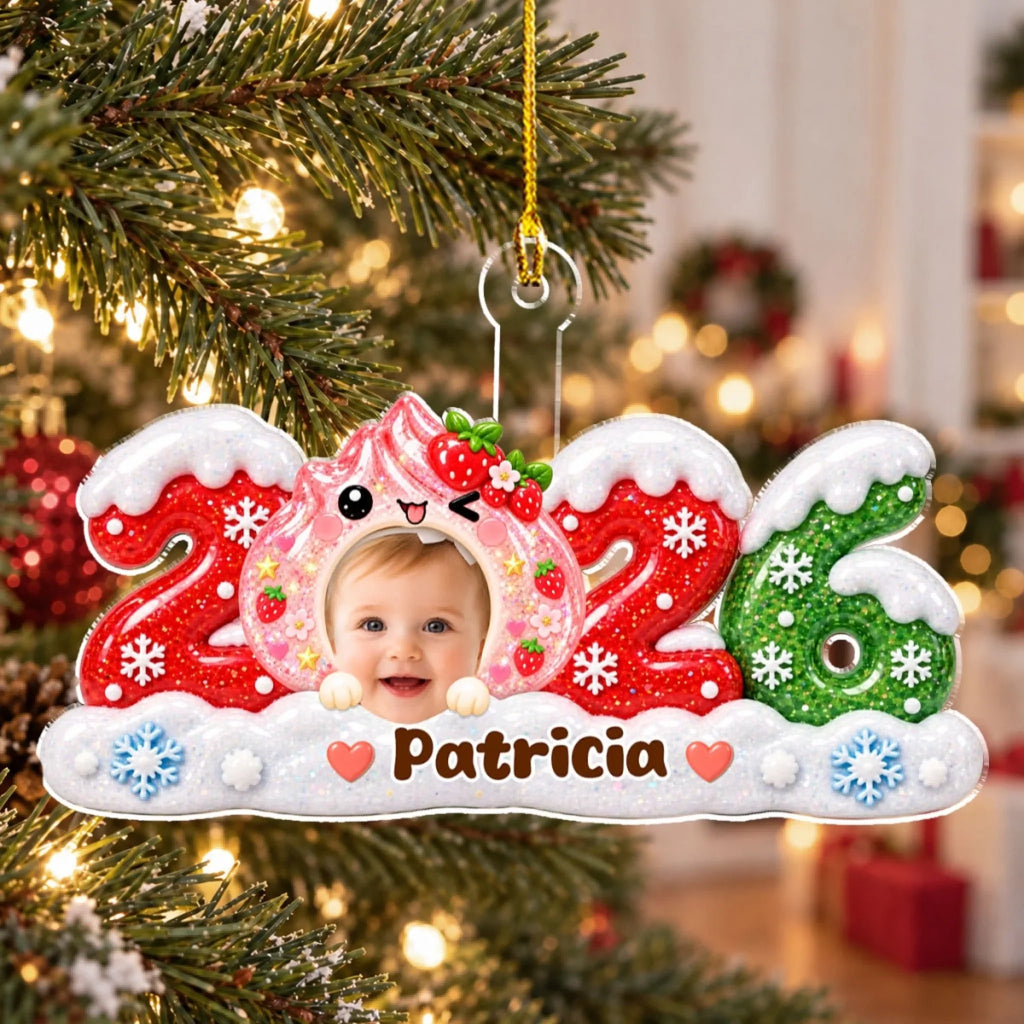 Custom Family Ornament, Christmas Gift for Family Members •  Happy Buddy - Personalized Acrylic Ornament