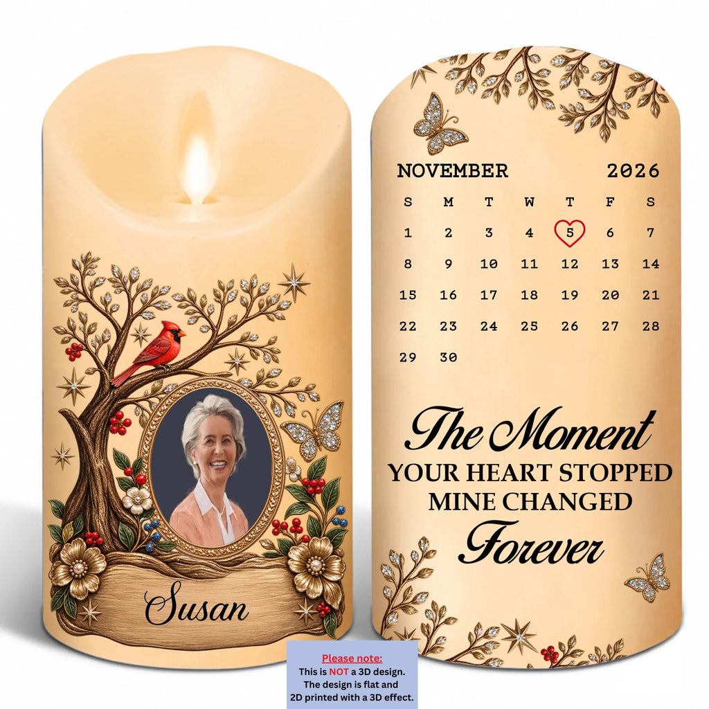 Present In Memory - Personalized LED Candle
