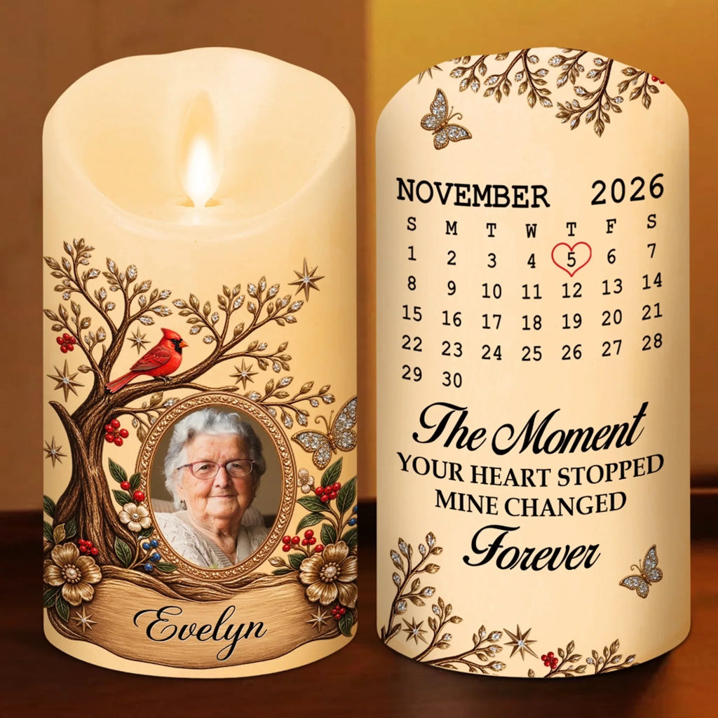 Present In Memory - Personalized LED Candle