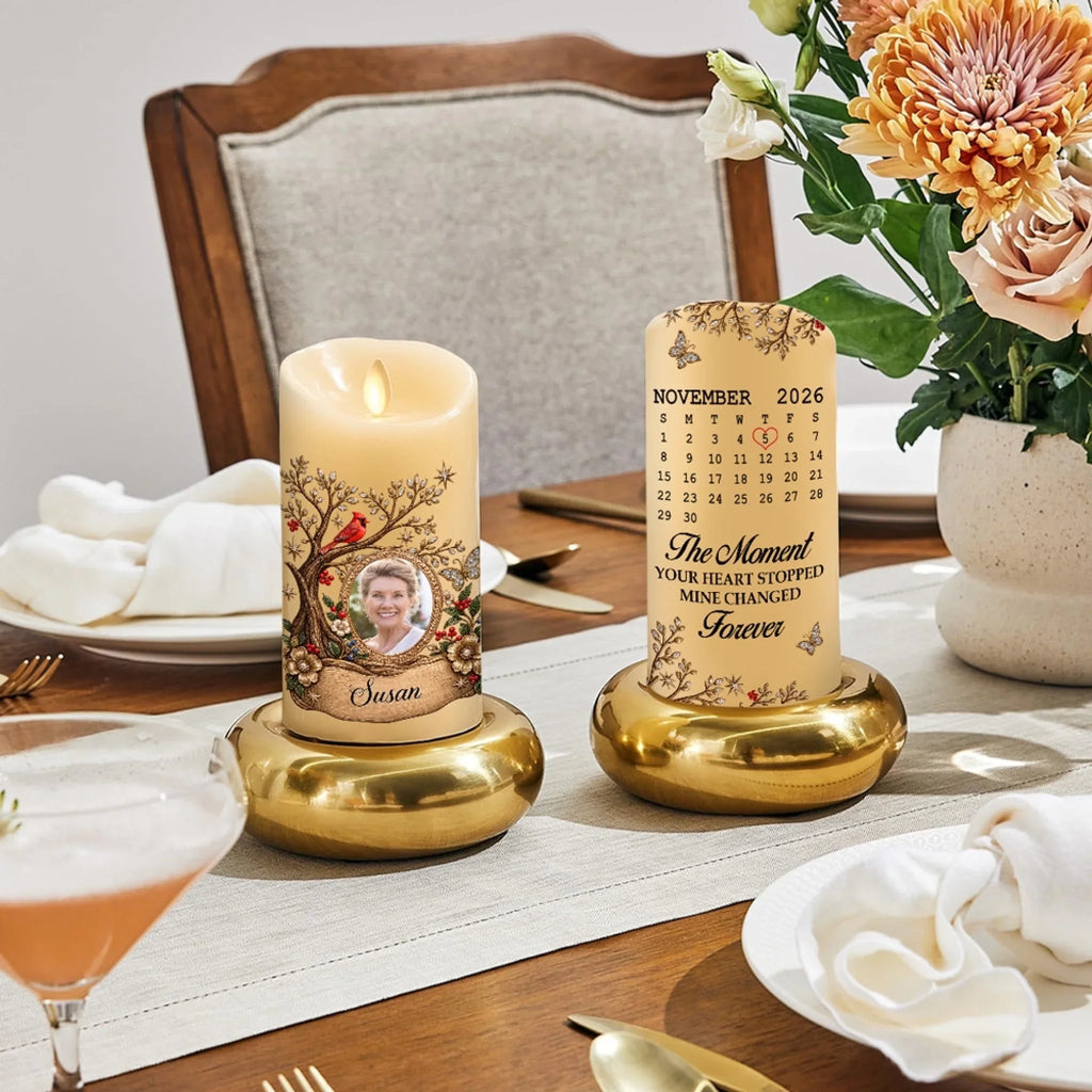 Present In Memory - Personalized LED Candle