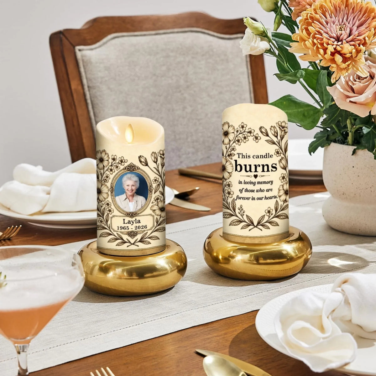 Love Beyond Goodbye - Personalized LED Candle