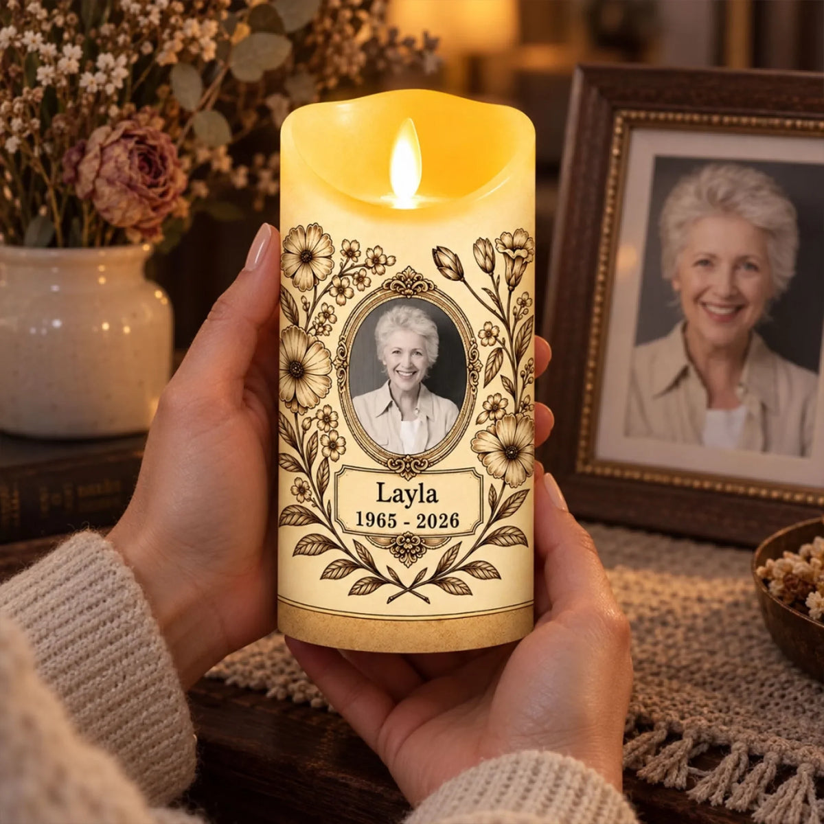 Love Beyond Goodbye - Personalized LED Candle