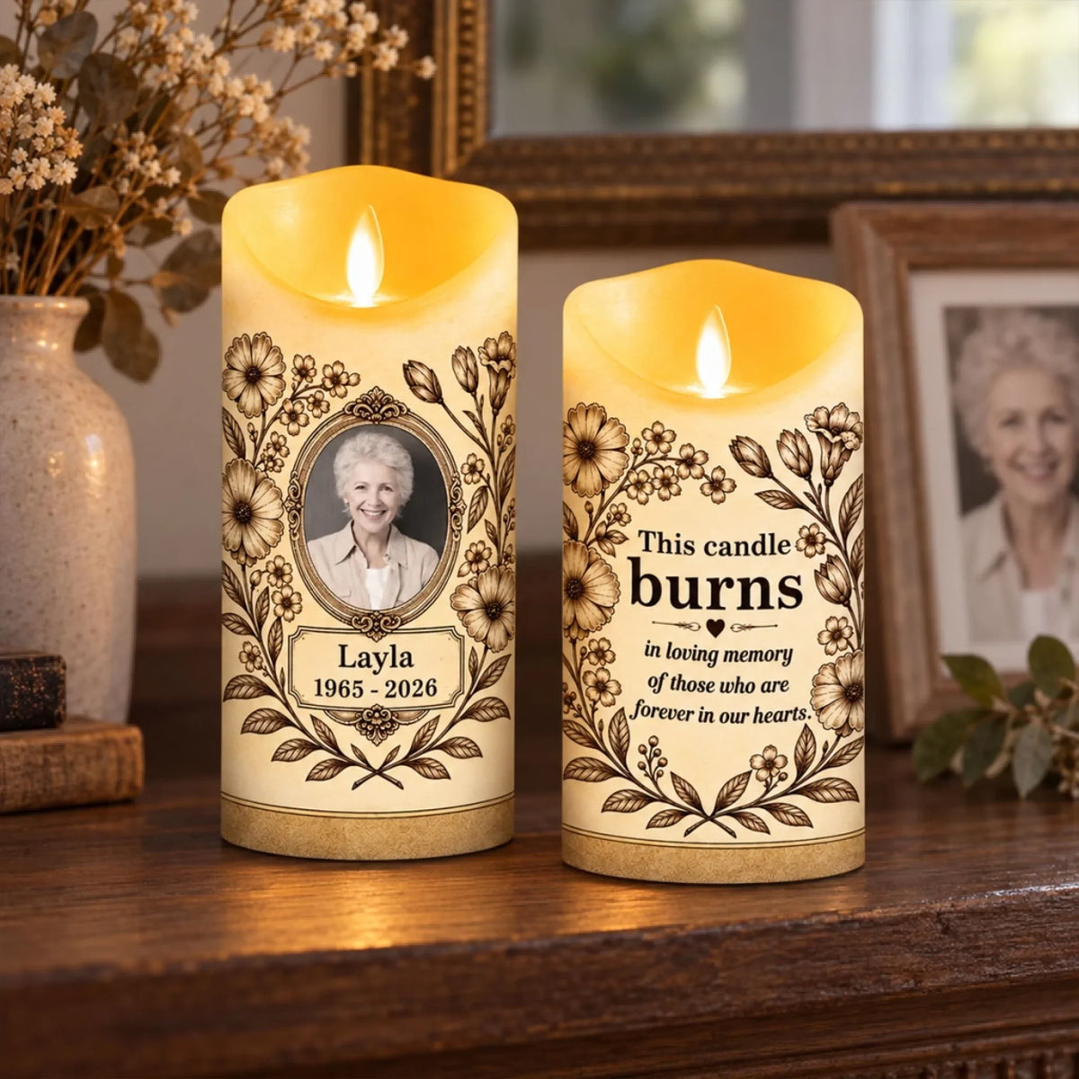 Love Beyond Goodbye - Personalized LED Candle