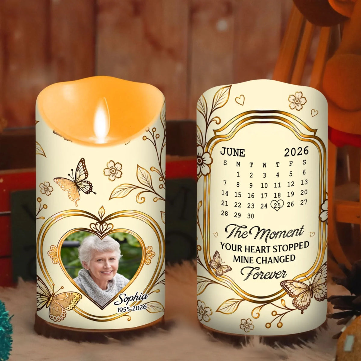 They Walk Beside Us Every Day - Personalized LED Candle