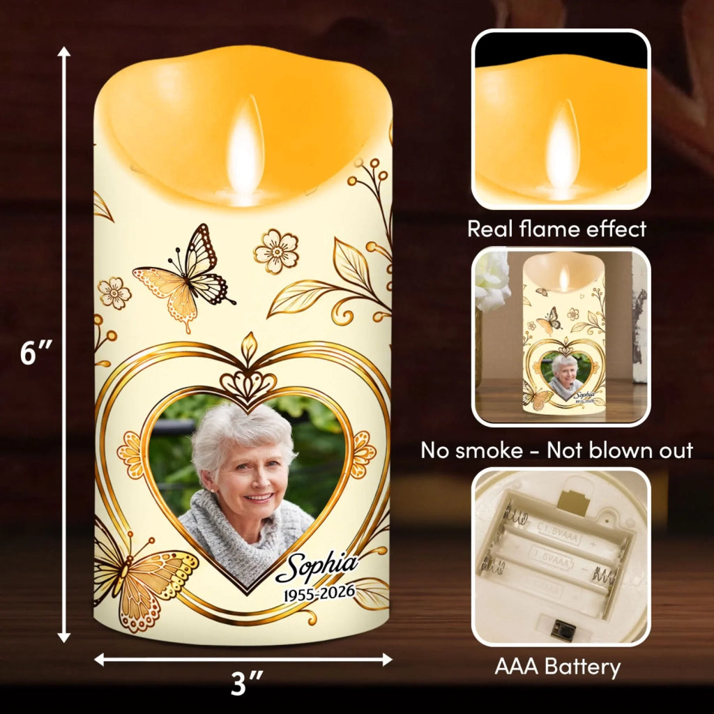 They Walk Beside Us Every Day - Personalized LED Candle