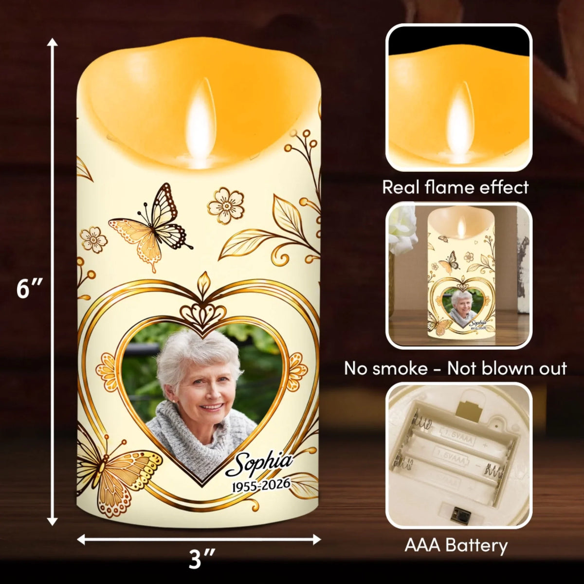 They Walk Beside Us Every Day - Personalized LED Candle