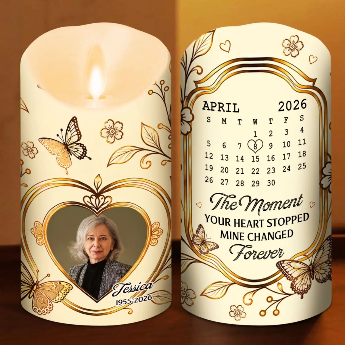 They Walk Beside Us Every Day - Personalized LED Candle