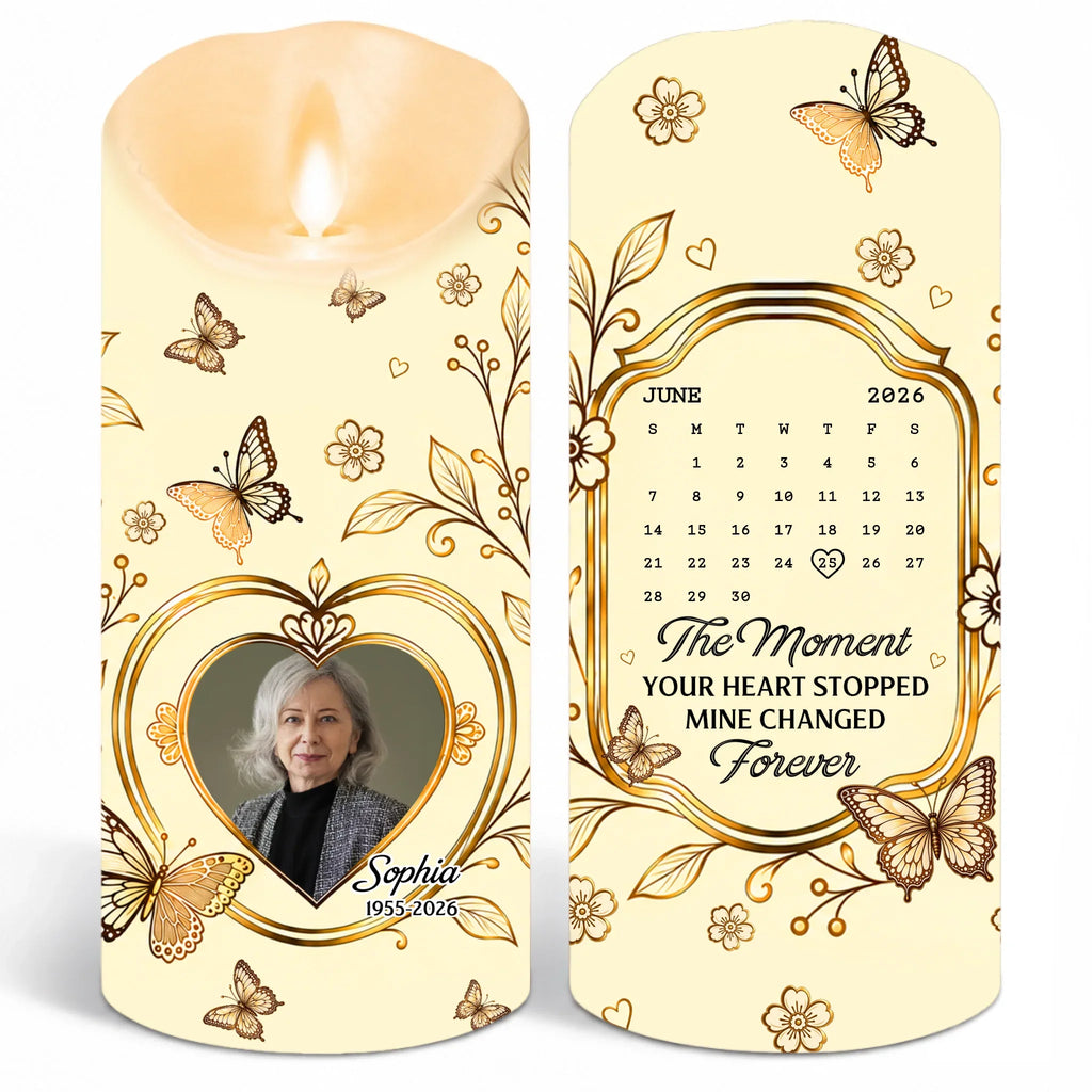 They Walk Beside Us Every Day - Personalized LED Candle