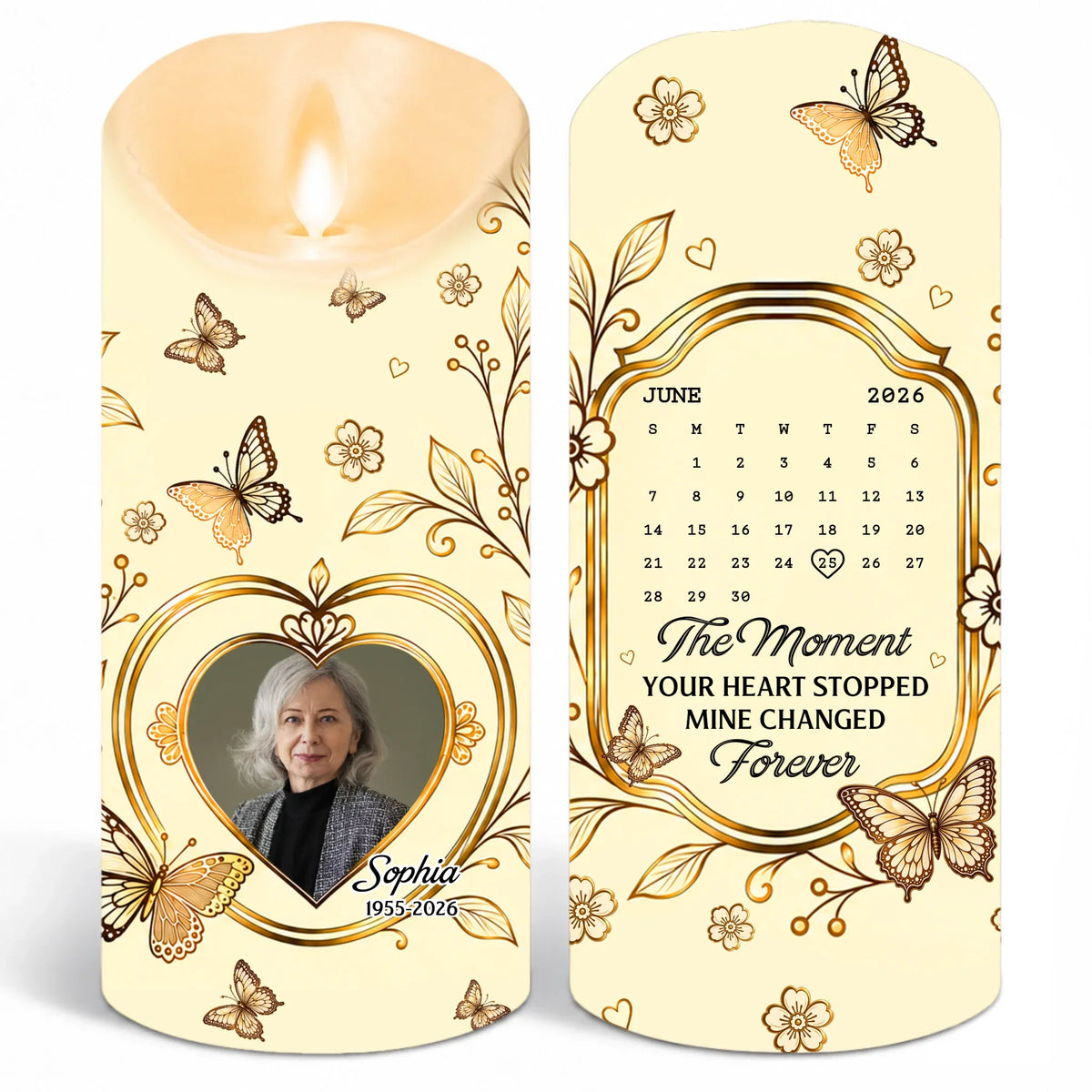 They Walk Beside Us Every Day - Personalized LED Candle