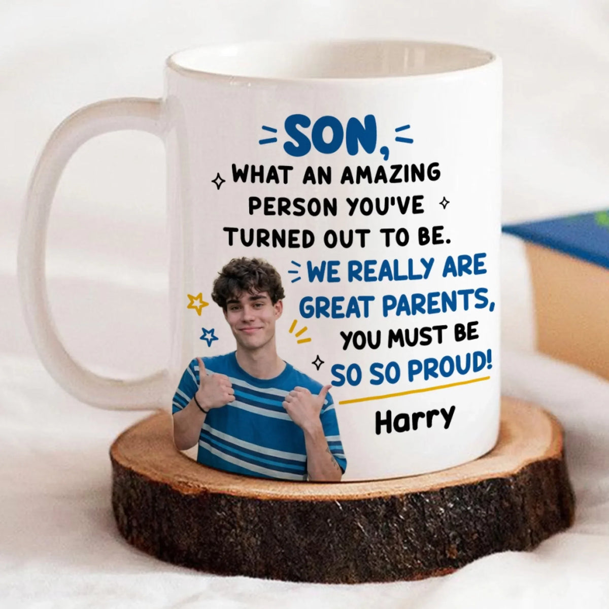 Custom Christmas & Birthday Gift for Son • We Really Are Great Parents - Personalized Coffee Mug