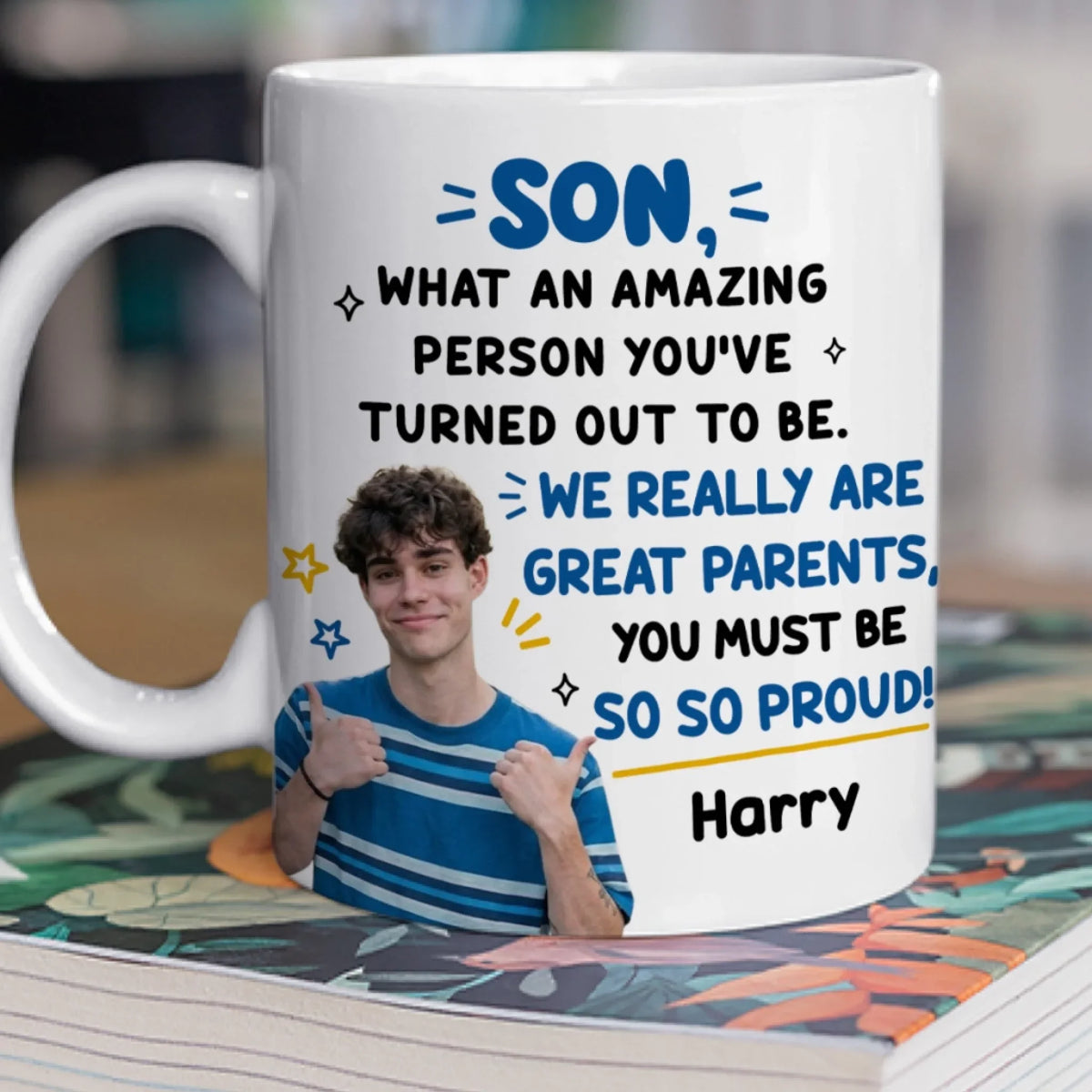Custom Christmas & Birthday Gift for Son • We Really Are Great Parents - Personalized Coffee Mug