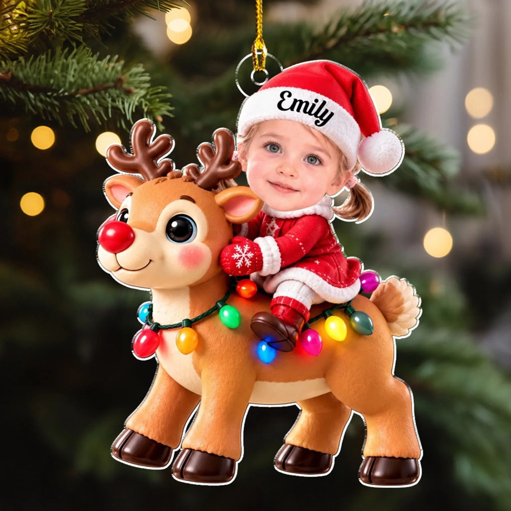 Custom Family Ornament, Christmas Gift for Family Members •  Christmas As A Kid - Personalized Acrylic Ornament