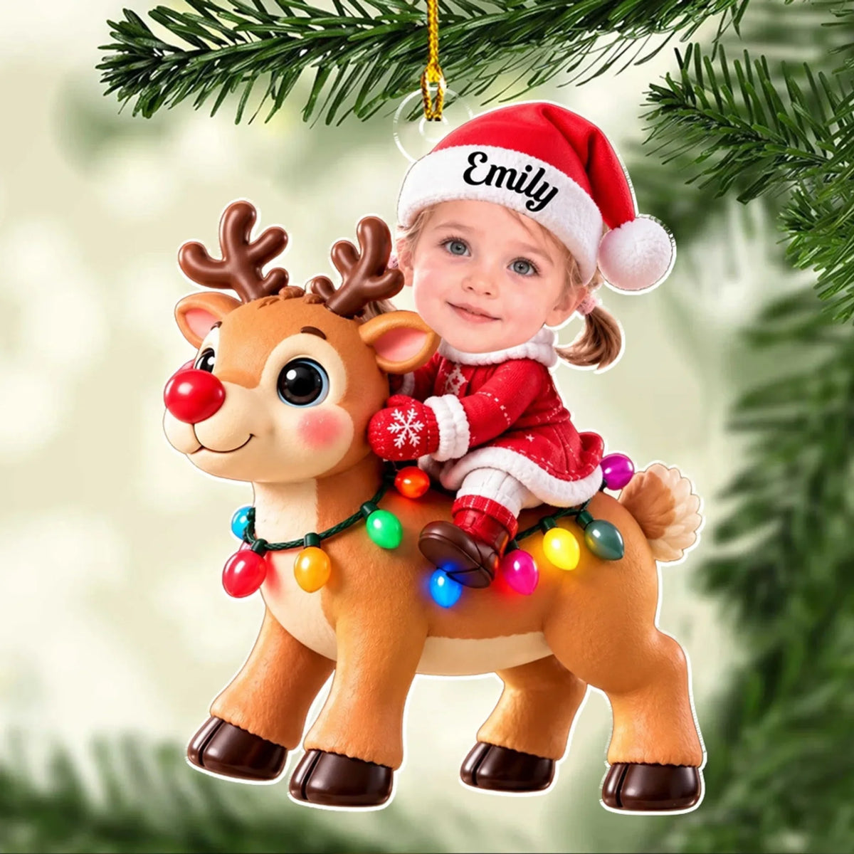 Custom Family Ornament, Christmas Gift for Family Members •  Christmas As A Kid - Personalized Acrylic Ornament