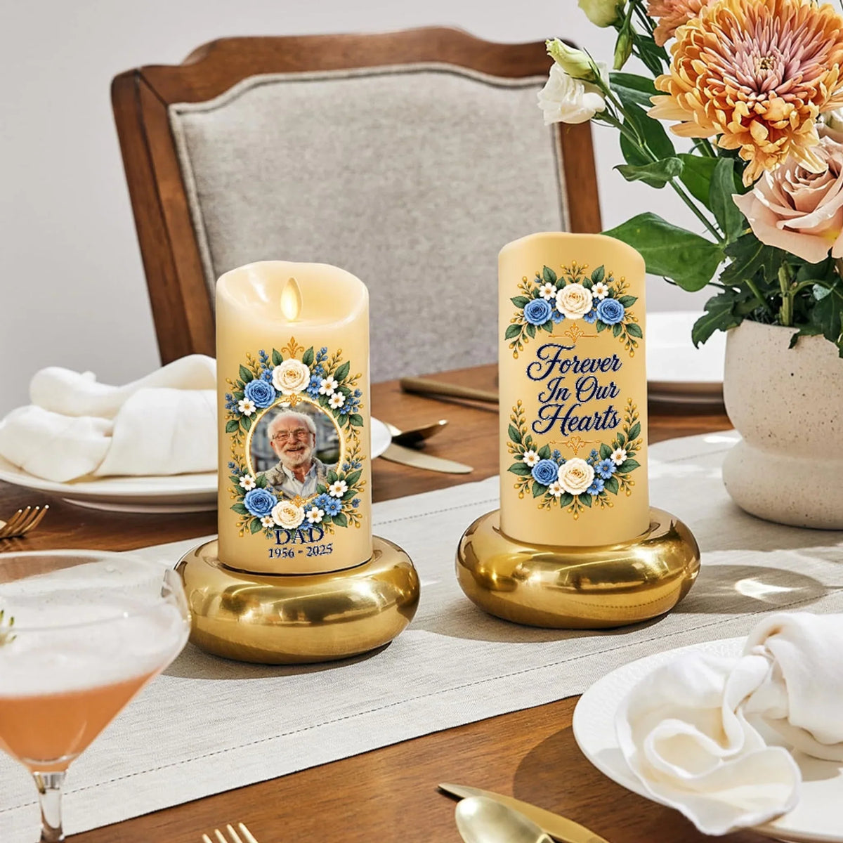 Goodbye Is Not Forever - Personalized LED Candle