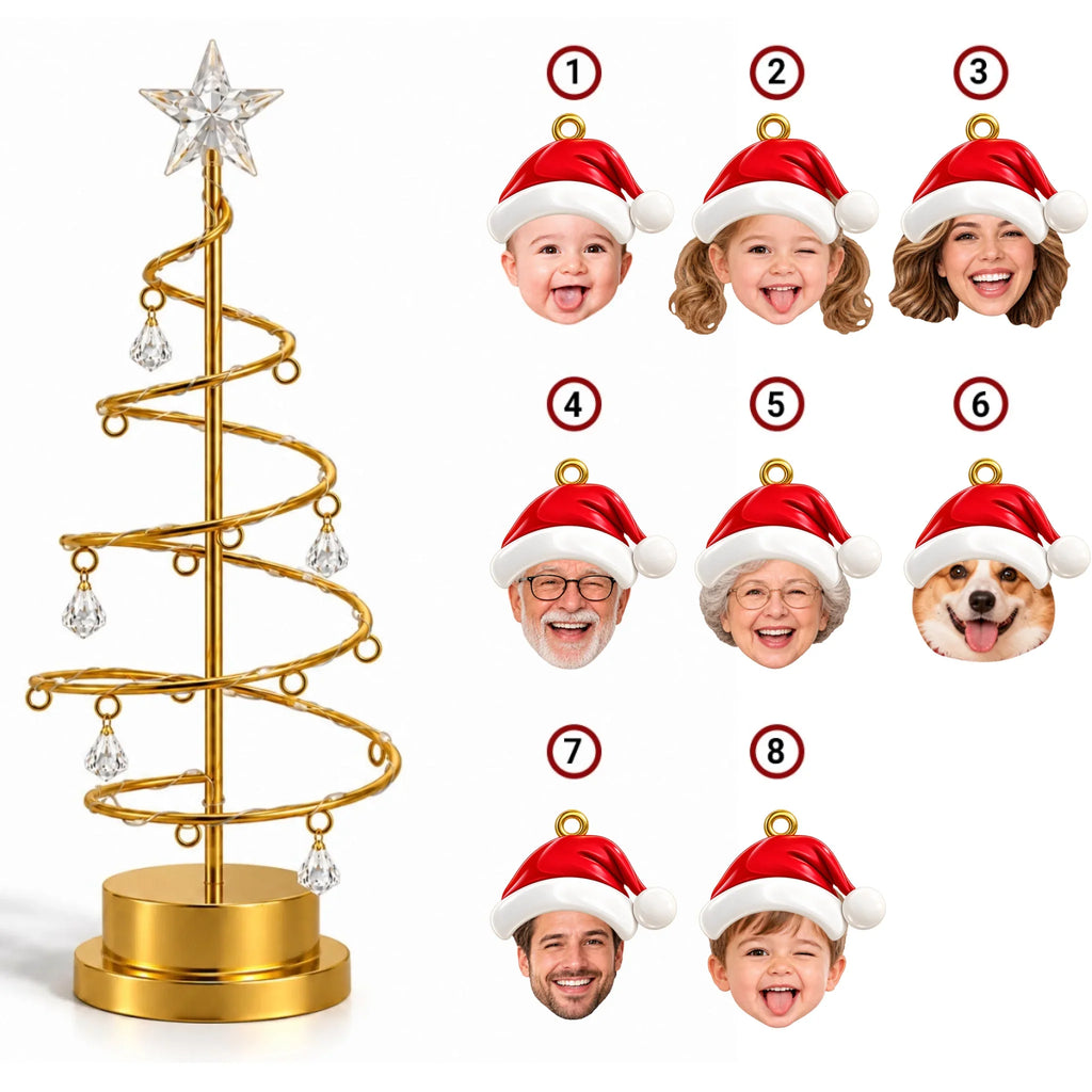Custom Family Christmas Tree Light, Family Christmas Decor • Our Merry Family Tree - Personalized LED Tree Lights
