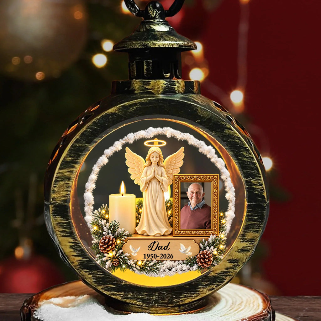 Custom Christmas Gifts for Loved Ones, Family Keepsake • The Hardest Christmas - Personalized Christmas Lantern