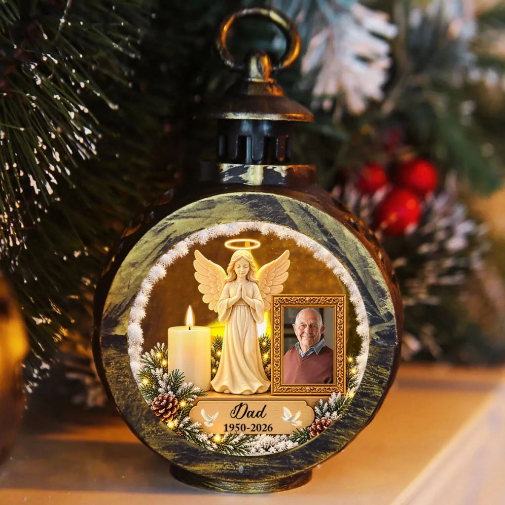 Custom Christmas Gifts for Loved Ones, Family Keepsake • The Hardest Christmas - Personalized Christmas Lantern