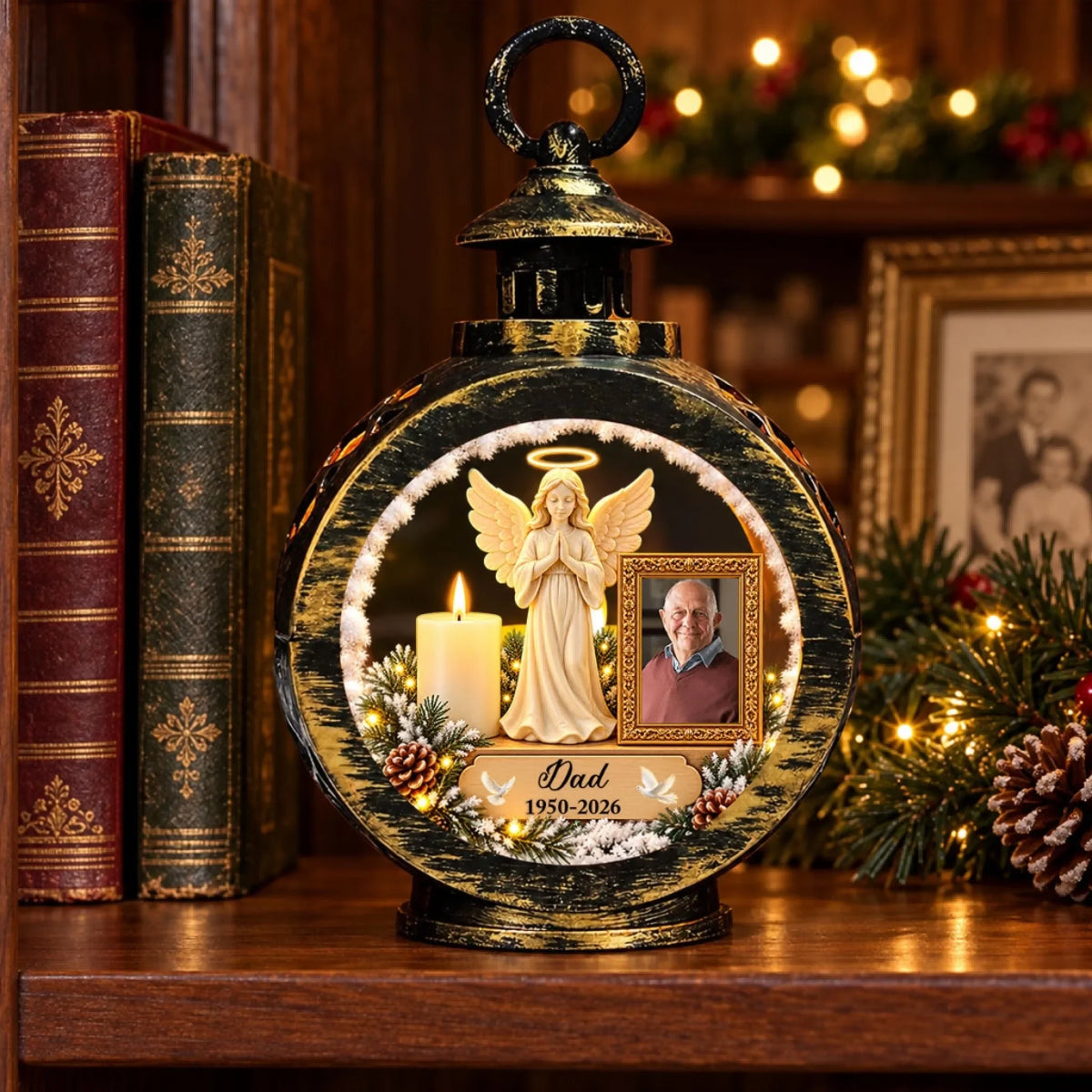 Custom Christmas Gifts for Loved Ones, Family Keepsake • The Hardest Christmas - Personalized Christmas Lantern